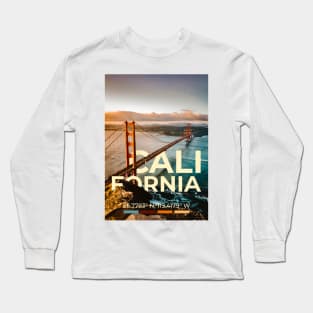 California Travel Poster Long Sleeve T-Shirt